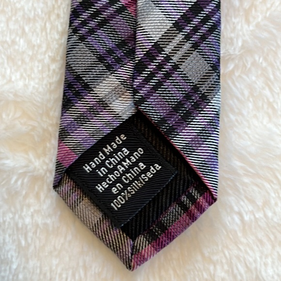 Ben Sherman Black Plaid Tie - Picture 5 of 7